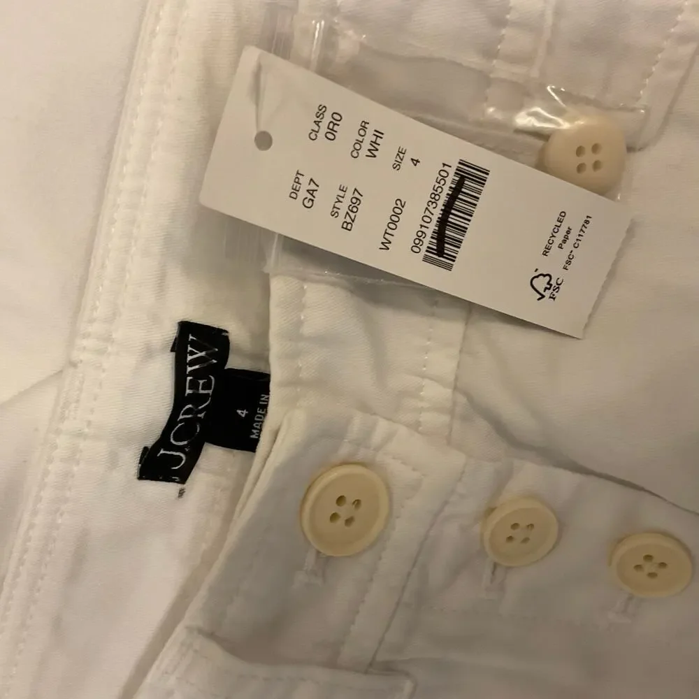 J. Crew Pleated button front‎ chino pants